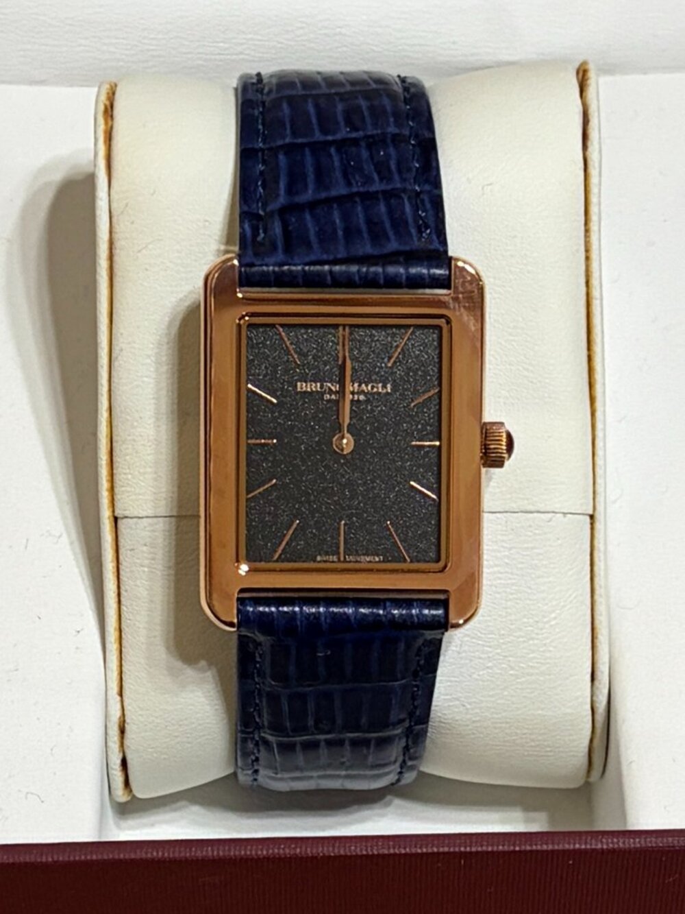 Bruno Magli Women's Navy and Rose Gold Watch